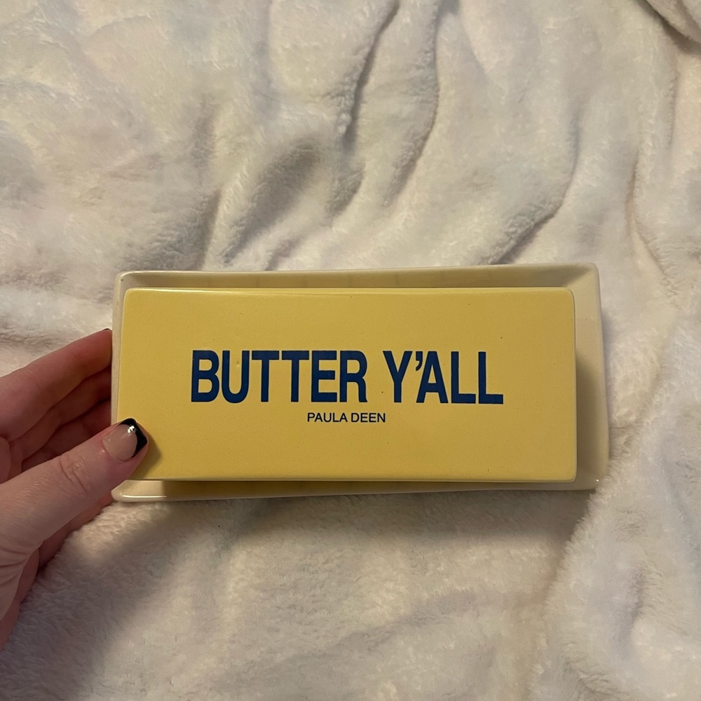 Yellow Butter Dish